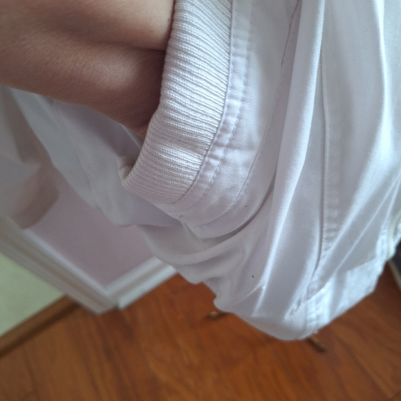 Vintage white jacket Country Concepts Banded Hem 80s Bomber Style Medium - Picture 16 of 16